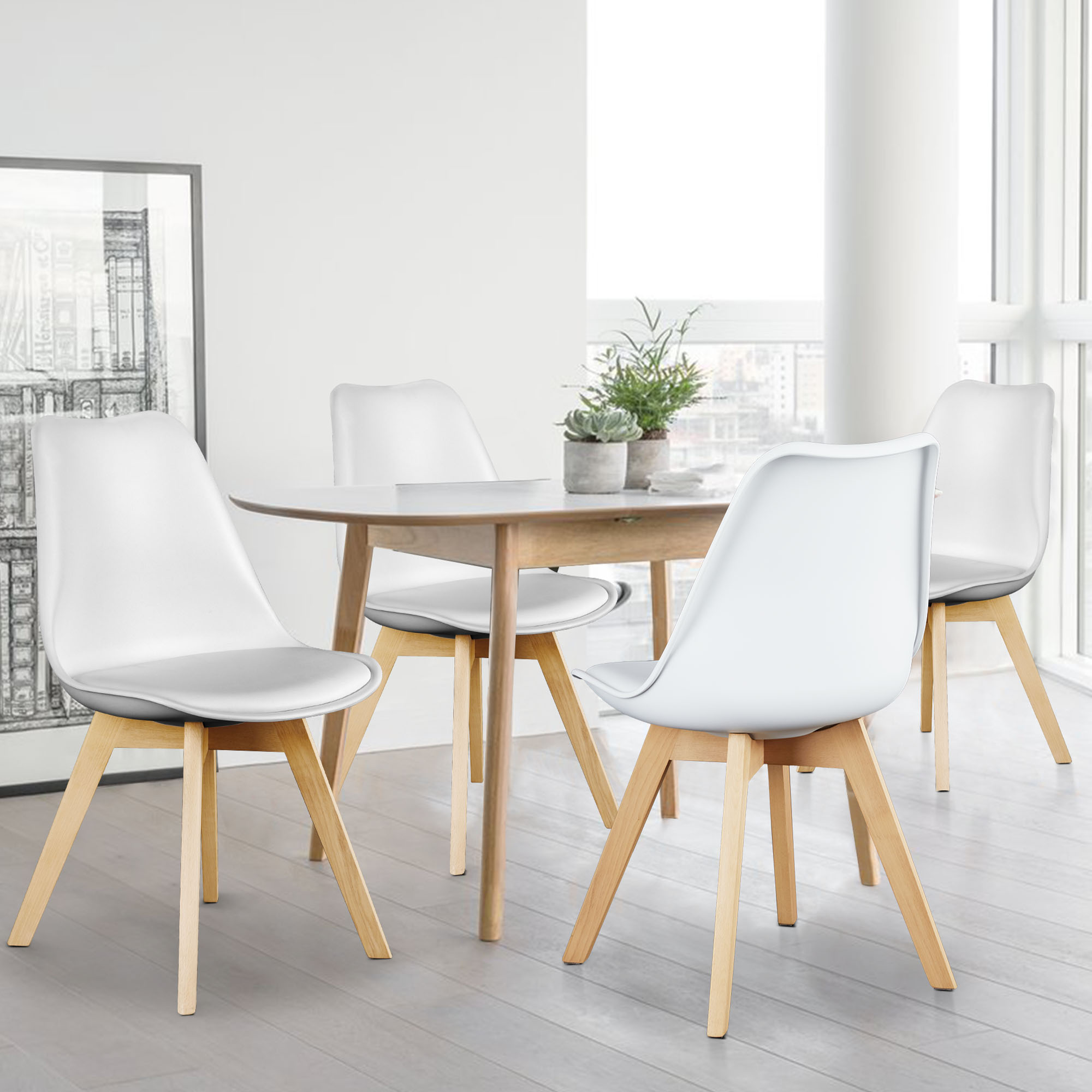 Adirondack Chair Wood - Jhk Pu Lederen Eetkamerstoelen Set Van