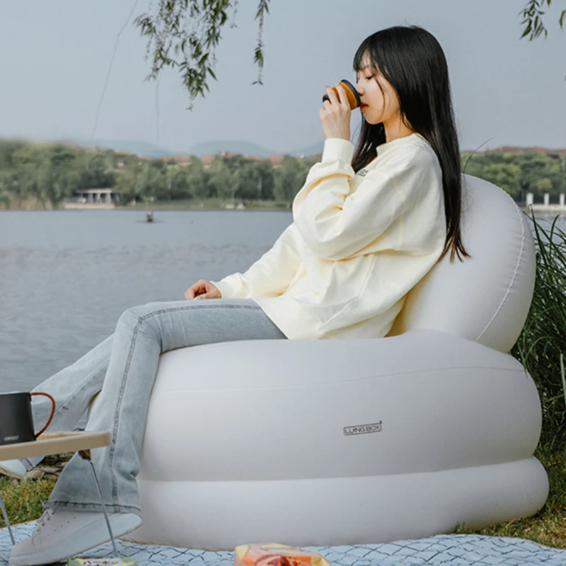 Outdoor Furniture Italian - Italiaanse stijl crèmekleurige opblaasbare stoelen Leuke