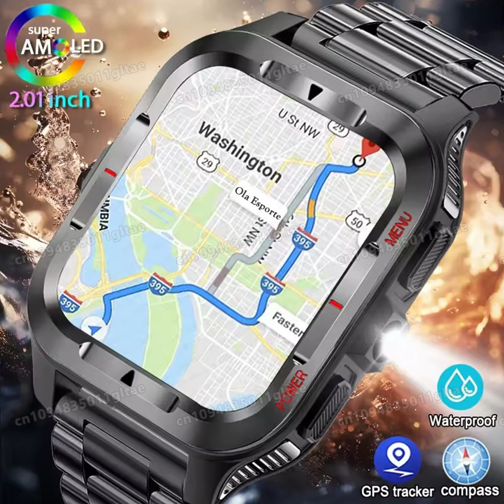 Outdoor Rug Waterproof - Robuust militair buitensporten smartwatch Gezondheidsmonitoring Stemassistent