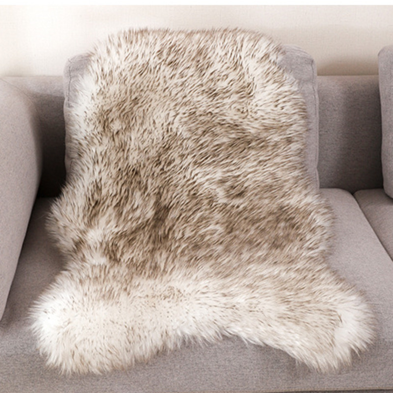 Outdoor Furniture No Cushions - Zachte Bont Kunstmatige Schapenvacht Tapijten Stoel
