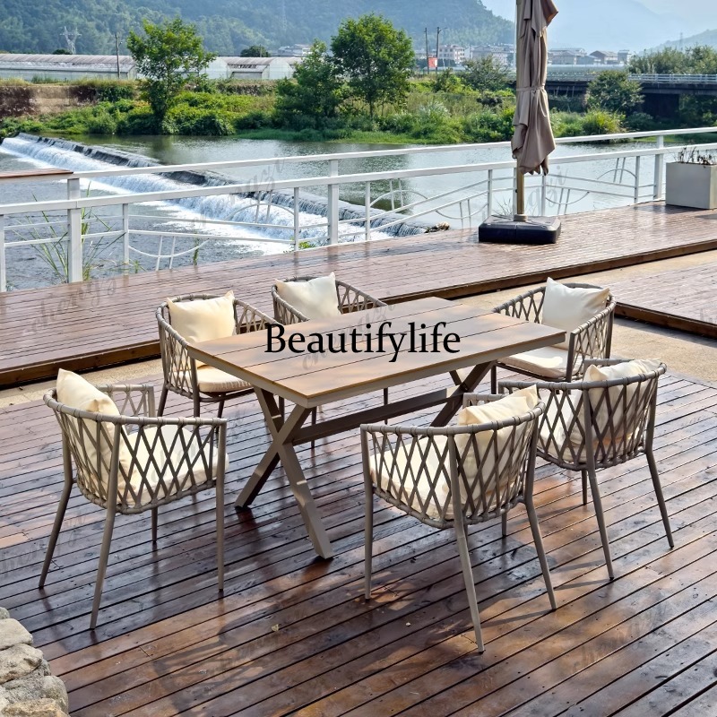 Outdoor Furniture Italian - Waterdichte retro tuinmeubelsets Moderne metalen Italiaanse