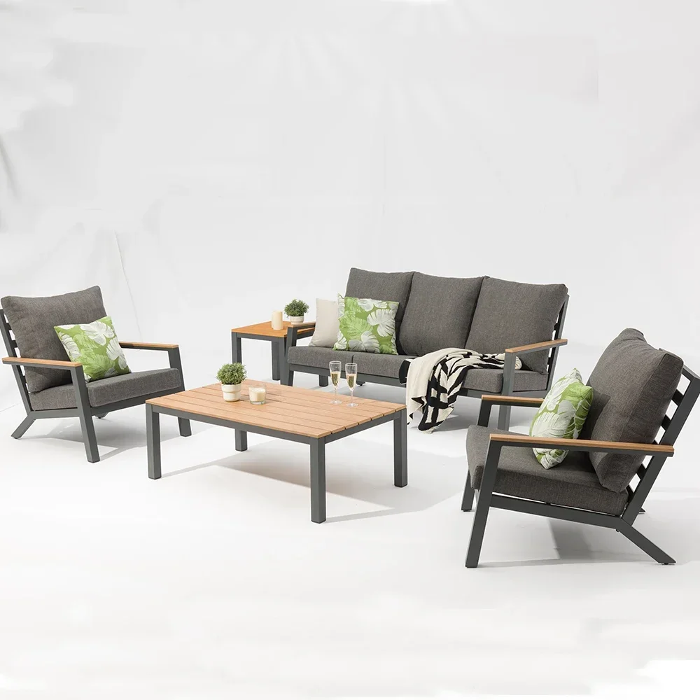 Outdoor Furniture Italian - l Aluminium Italiaanse buitenbank met waterdicht