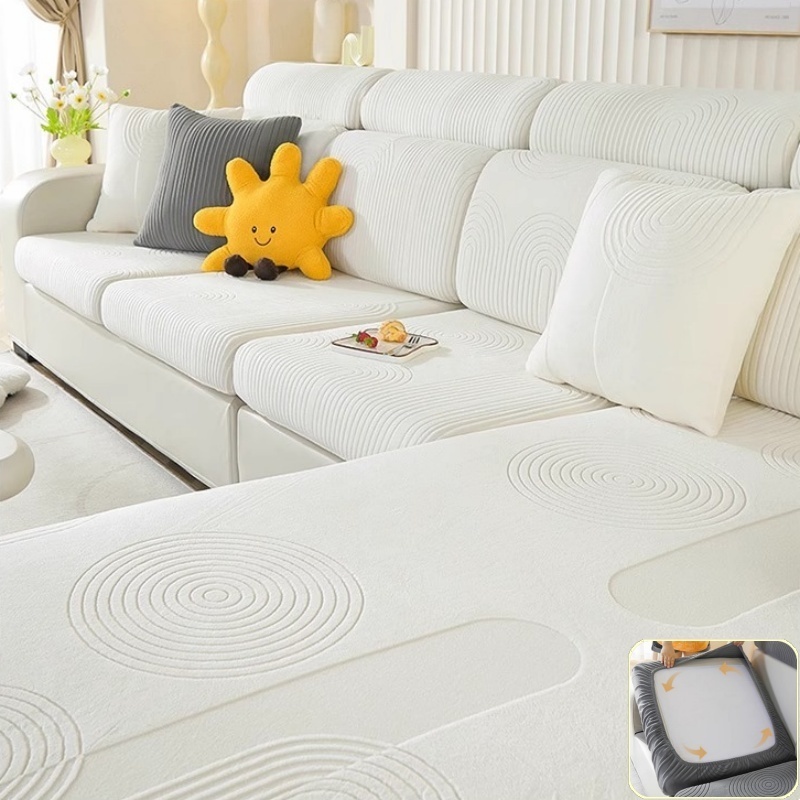 Outdoor Furniture Cover Xl - Elastische Jacquard fluwelen bankkussenhoes, sectionele bankzitkussenhoezen,