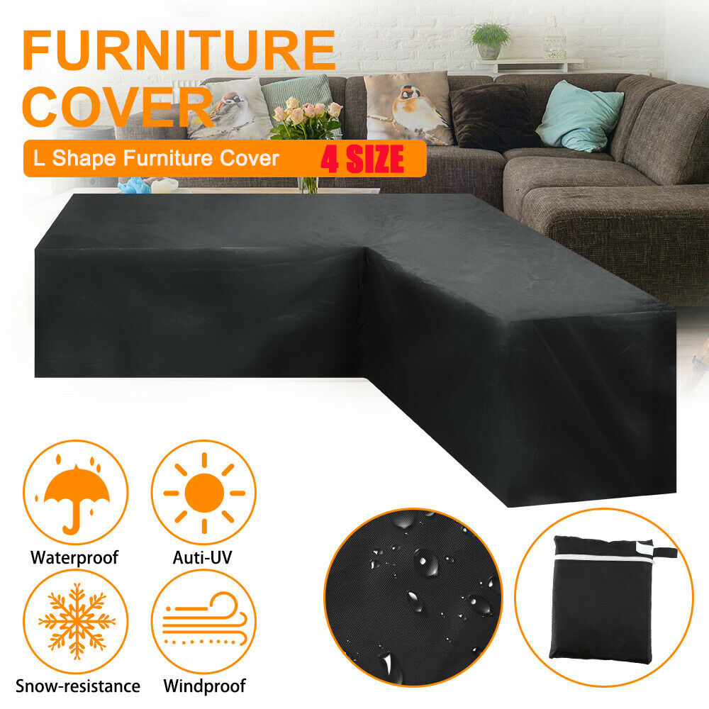 Outdoor Furniture Cover Xl - L-vormige meubelhoes, waterdicht, voor buiten, tuin,
