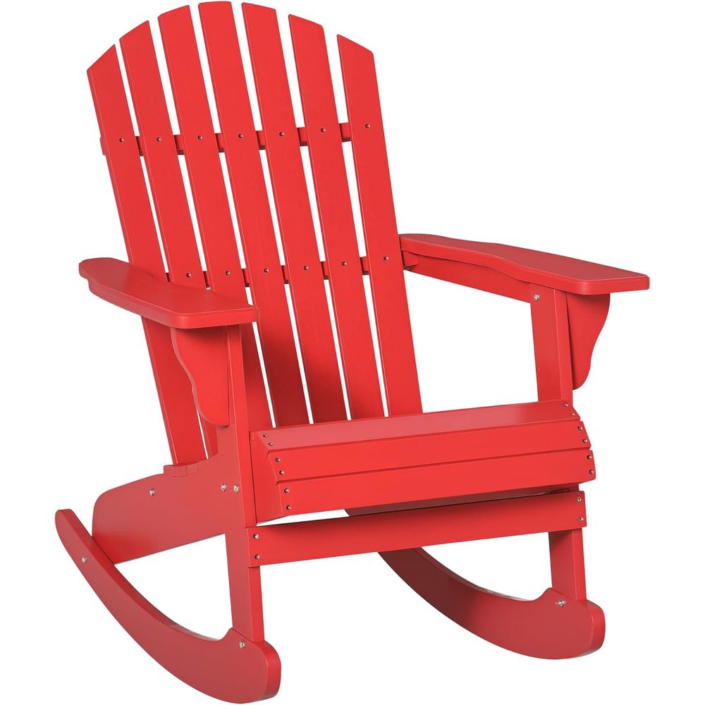 Adirondack Chair Wood - Houten Adirondack schommelstoel Buitenloungestoel met zitplaatsen