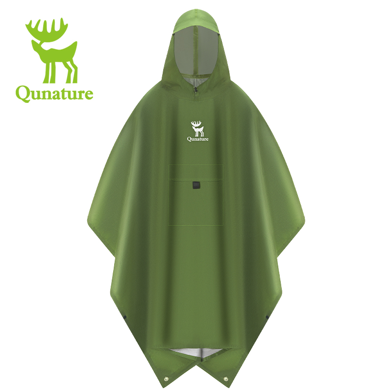 Outdoor Rug Waterproof - Qunature 3-in-1 waterdichte regenjas Multifunctionele hemelgordijnvloermat