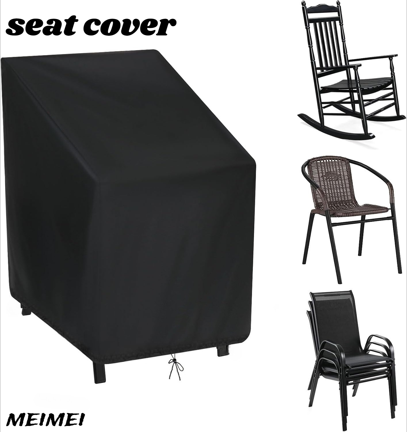 Outdoor Furniture With Covers - Gestapelde stoel stofkap opbergtas Outdoor tuinmeubelbeschermer