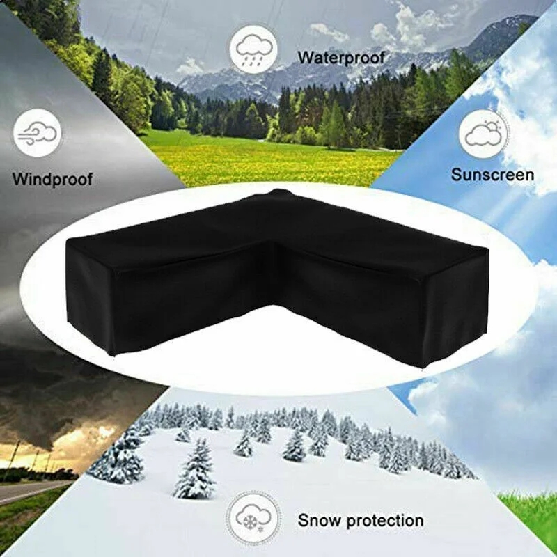Outdoor Furniture Cover Xl - L-vormige buitenbankhoes/meubelhoes voor buiten, waterdichte, stofdichte
