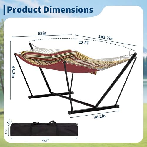 2-persoons buitenhangmat met s - Hammock With Stand recensie en prijs