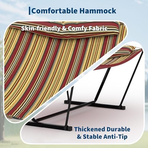 2-persoons buitenhangmat met s - Hammock With Stand recensie en prijs