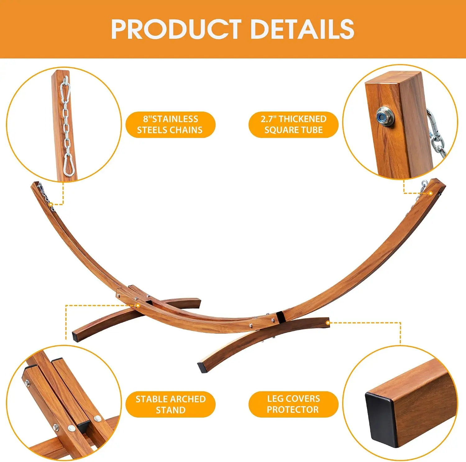 13,5 ft boogvormige, robuuste  - Hammock With Stand recensie en prijs