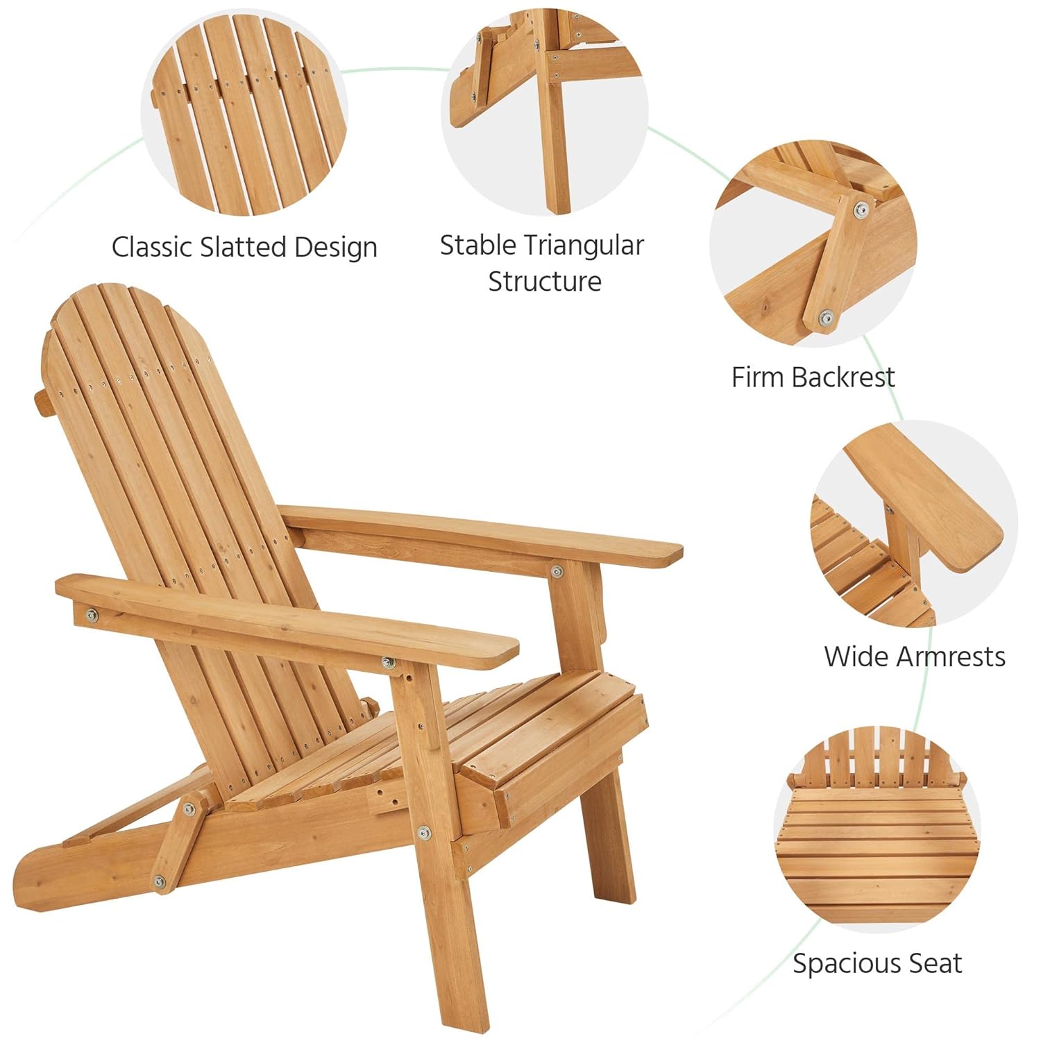 Opvouwbare Adirondack-stoelens - Adirondack Chair Wood recensie en prijs