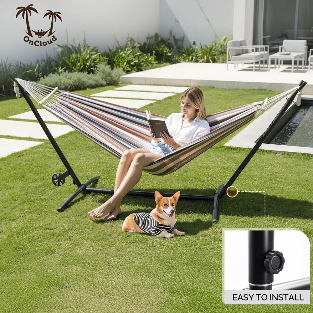 Zware hangmat (550 lbs) met st - Hammock With Stand recensie en prijs