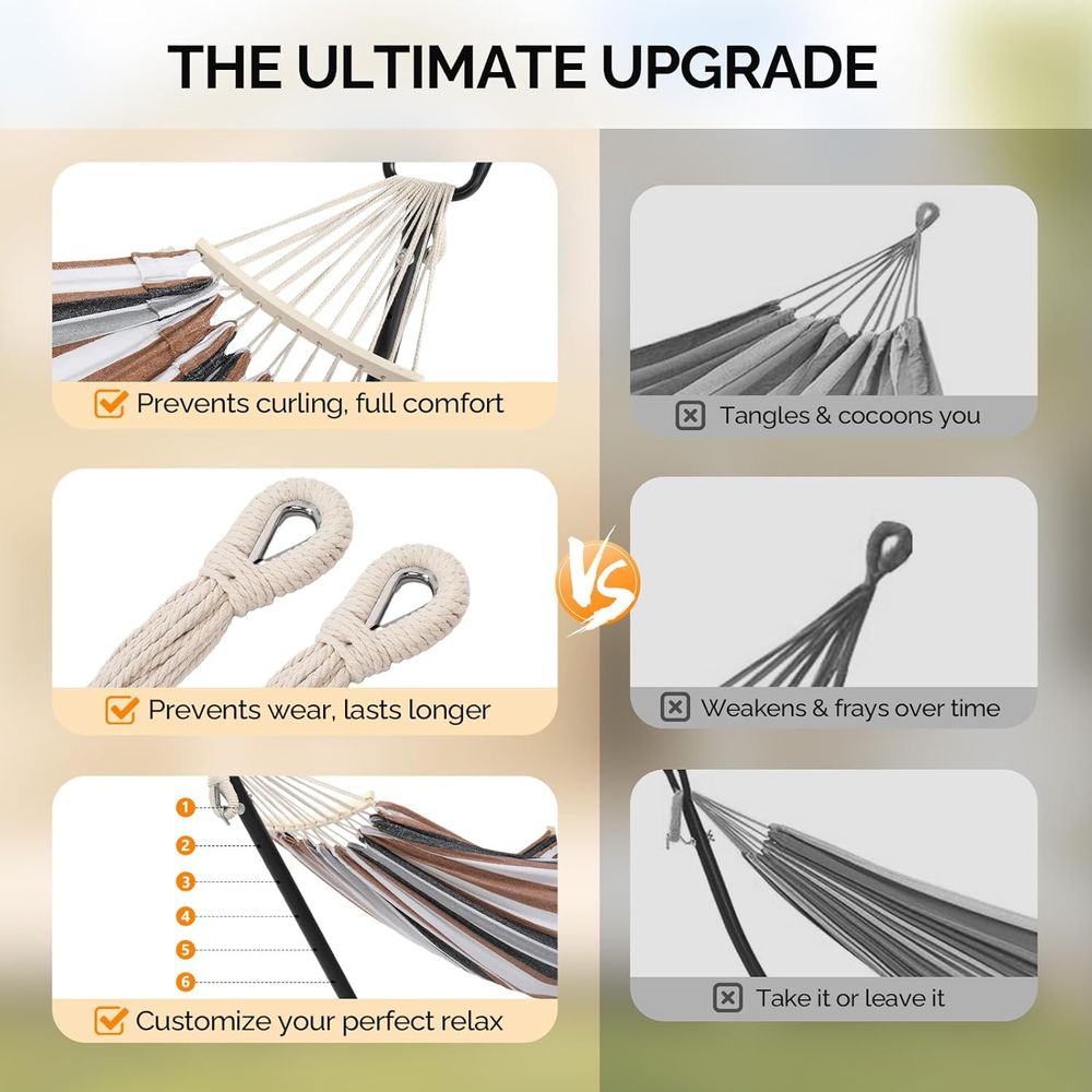 Zware hangmat (550 lbs) met st - Hammock With Stand recensie en prijs