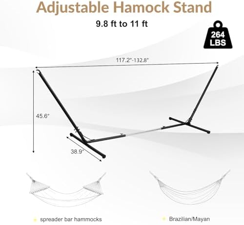 Verstelbare hangmatstandaard | - Hammock With Stand recensie en prijs