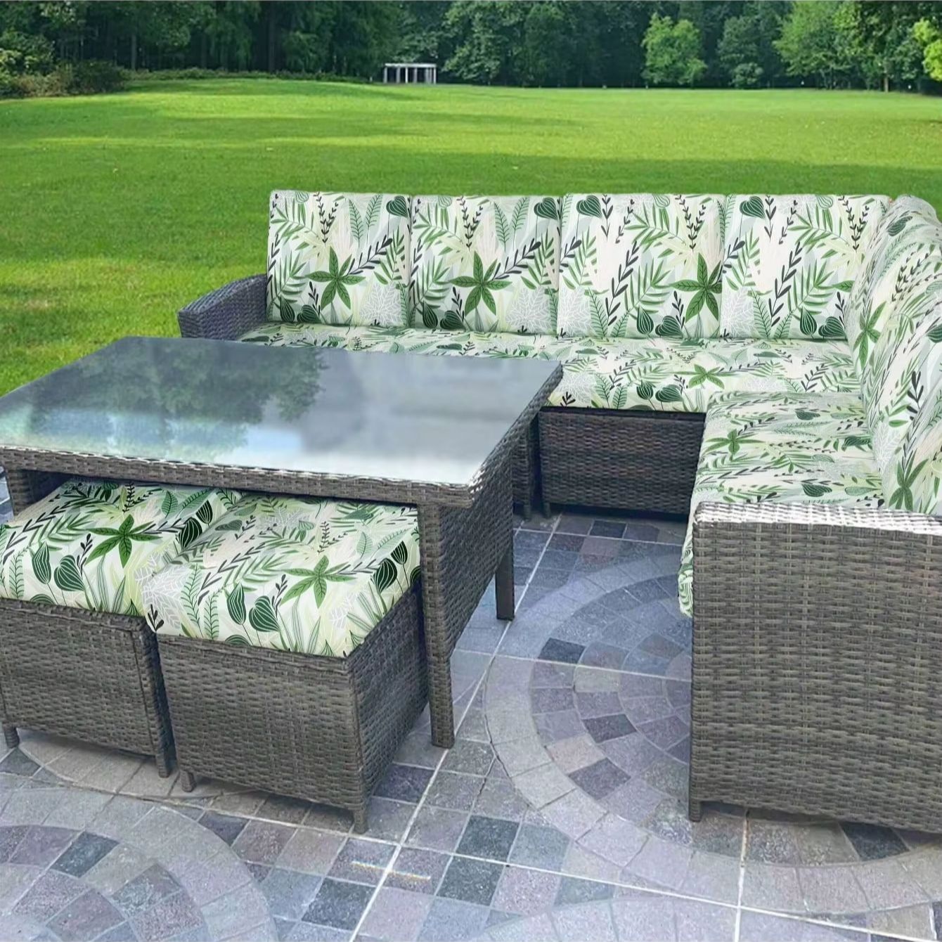 Outdoor kussenhoezen met tropi - Outdoor Furniture No Cushions recensie en prijs