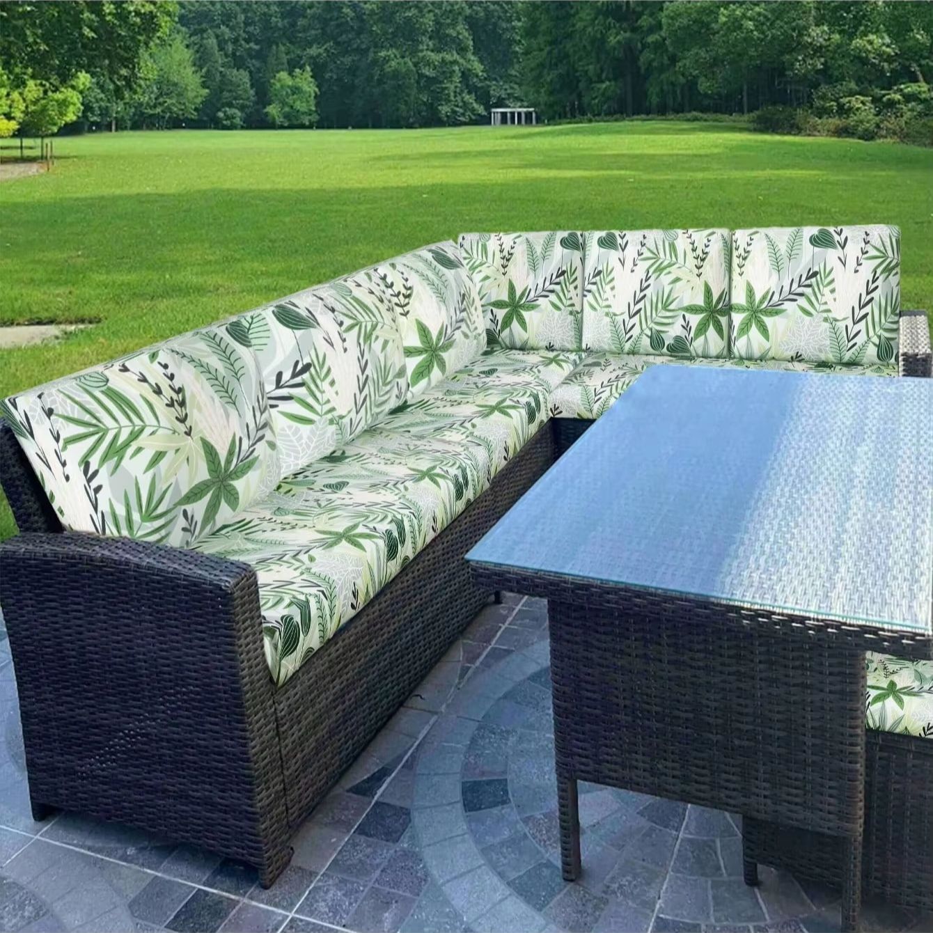 Outdoor kussenhoezen met tropi - Outdoor Furniture No Cushions recensie en prijs
