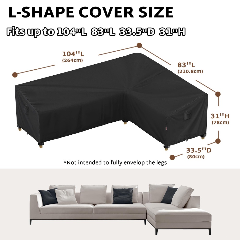 600D Heavy Duty Outdoor L-vorm - Outdoor Furniture Cover Xl recensie en prijs