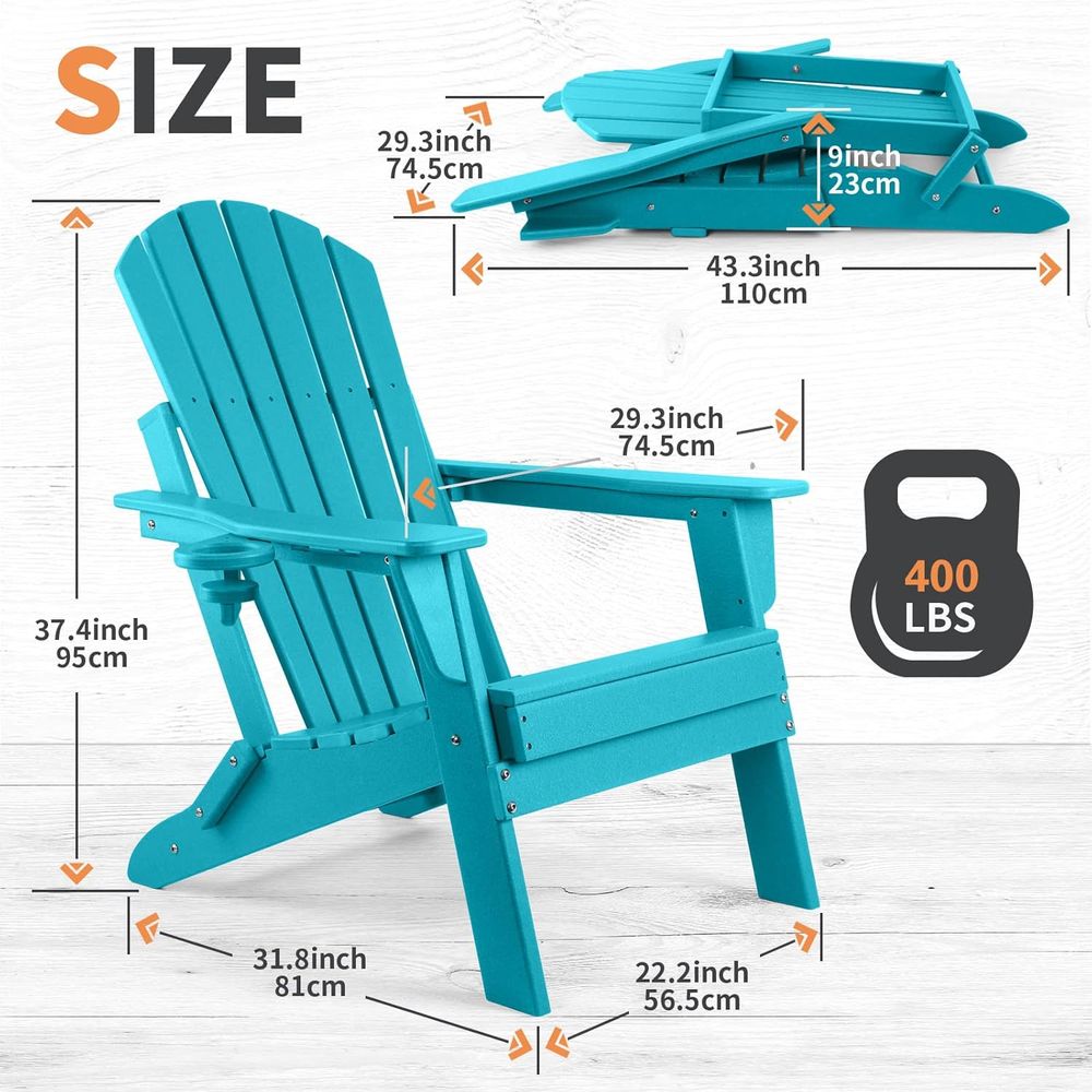 Duurzame HDPE opvouwbare Adiro - Adirondack Chair Wood recensie en prijs