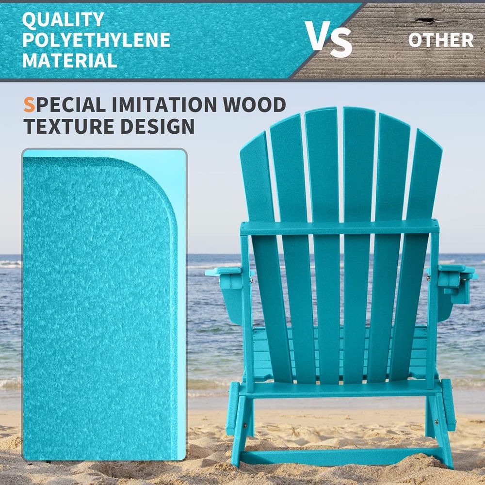 Duurzame HDPE opvouwbare Adiro - Adirondack Chair Wood recensie en prijs