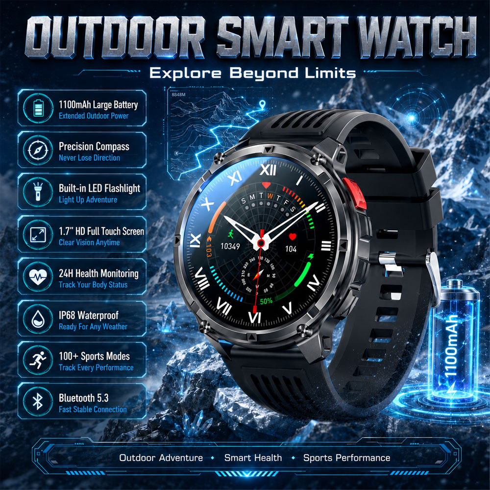 2026 Nieuwe YAOCX AMOLED Smart - Outdoor Rug Waterproof recensie en prijs