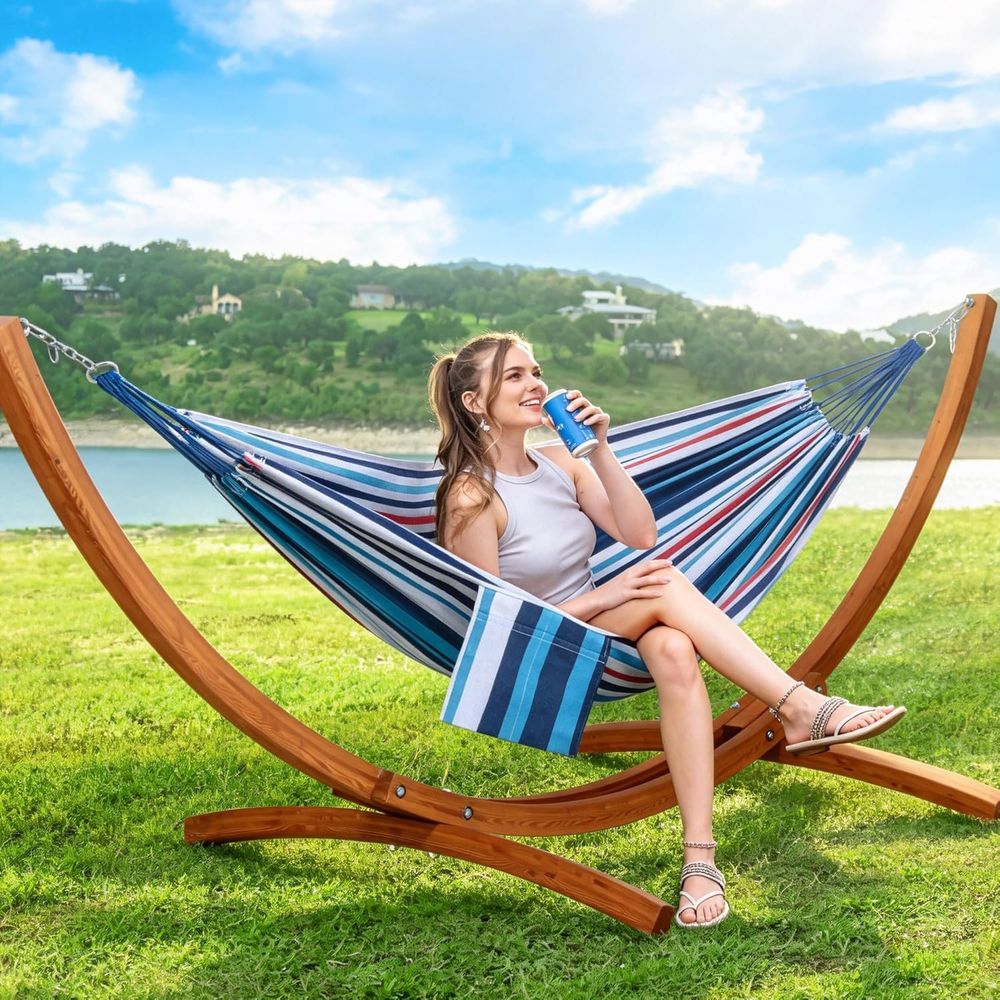 Buitenhangmat met standaard in - Hammock With Stand recensie en prijs