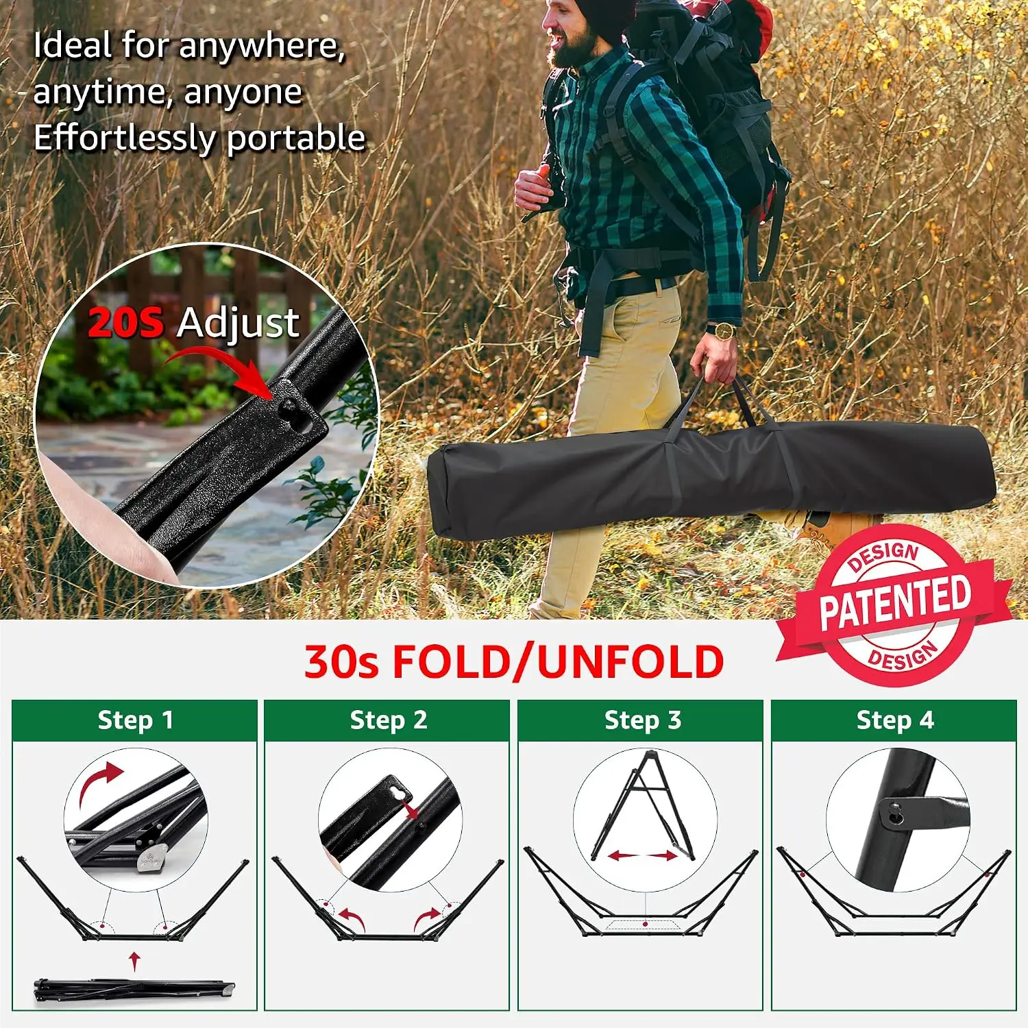 Unity Hangmatstandaard, inklap - Hammock With Stand recensie en prijs
