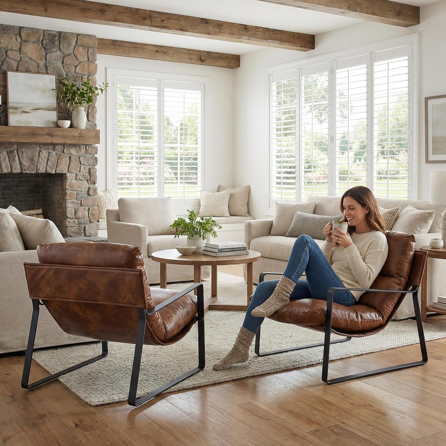 Fauteuil met accenten van PU-l - Adirondack Chair Wood recensie en prijs