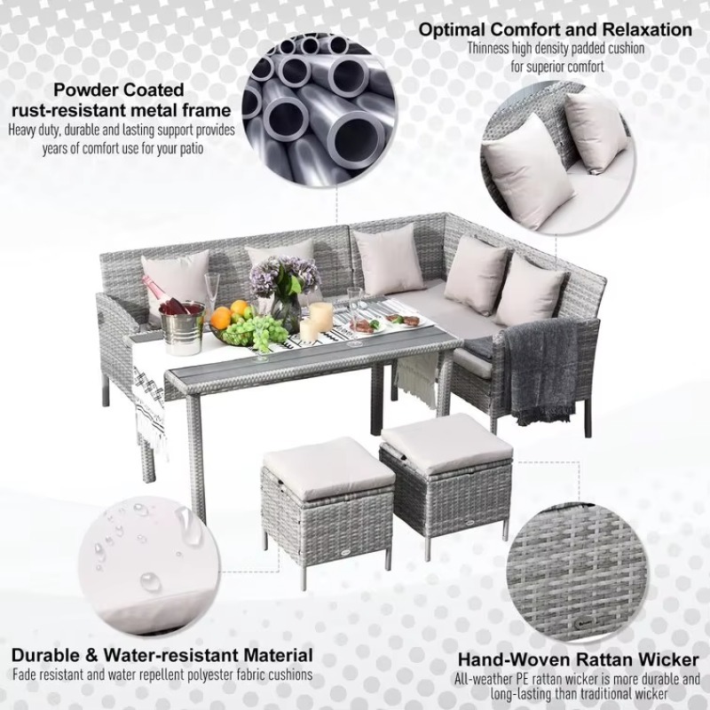 All Weather Outdoor Patio PE R - Outdoor Furniture No Cushions recensie en prijs